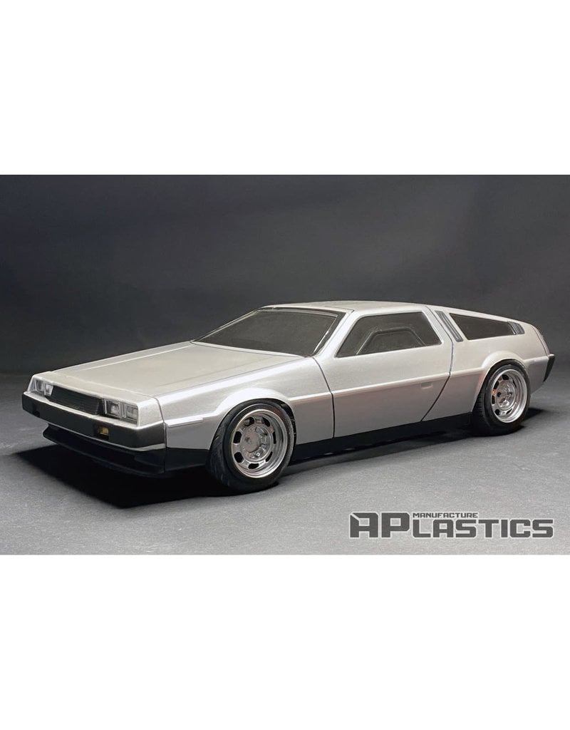 APLASTICS APS0012 1/10 DELOREAN DMC12 BODY: CLEAR