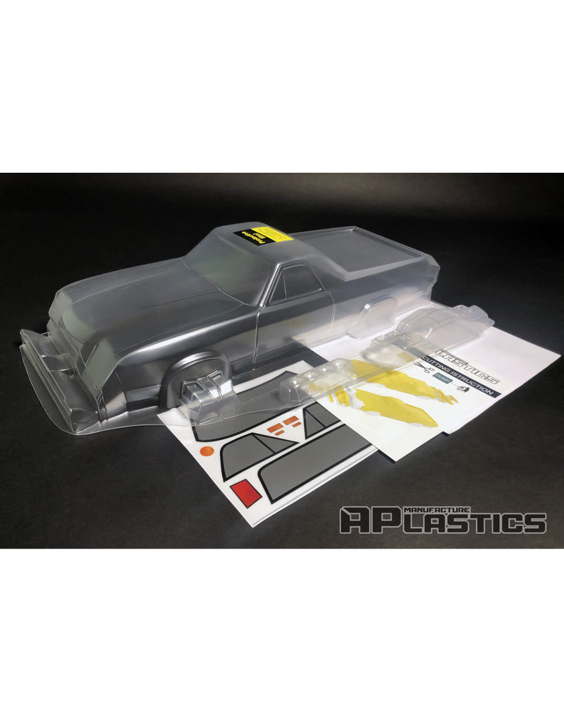 APLASTICS APS0015 1/10 CHEVROLET 1970 EL CAMINO BODY: CLEAR