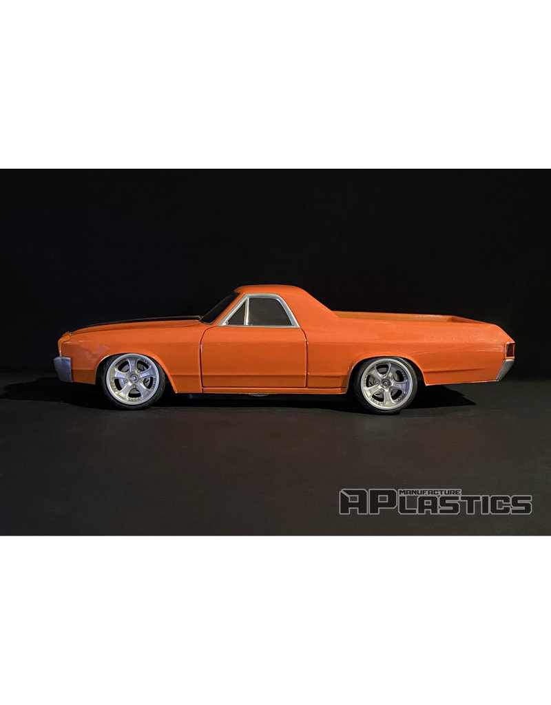 APLASTICS APS0015 1/10 CHEVROLET 1970 EL CAMINO BODY: CLEAR