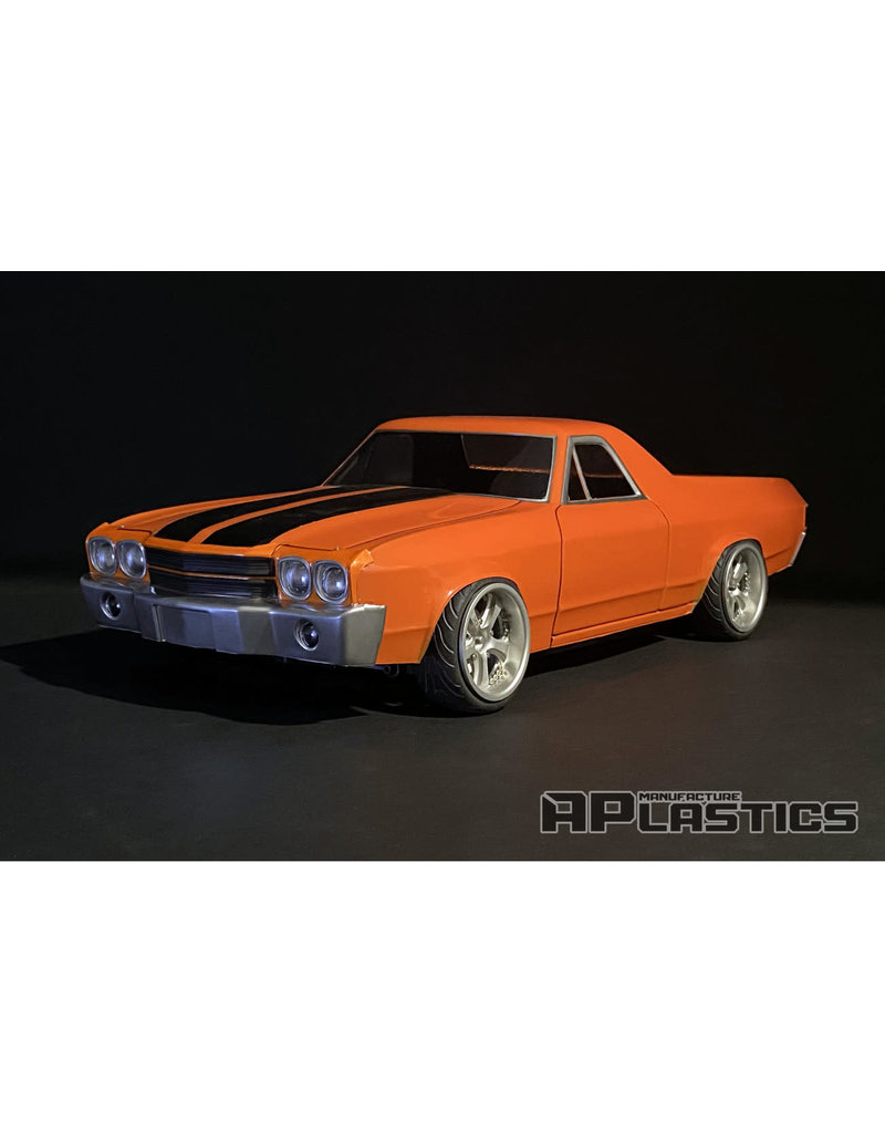 APLASTICS APS0015 1/10 CHEVROLET 1970 EL CAMINO BODY: CLEAR