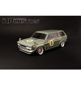 APLASTICS APS0016 1/10 DATSUN 510 WAGON BODY: CLEAR