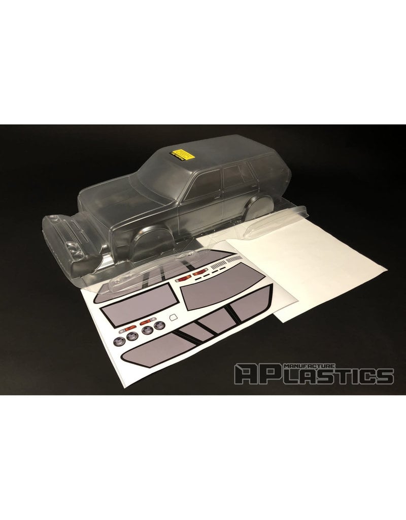 APLASTICS APS0016 1/10 DATSUN 510 WAGON BODY: CLEAR