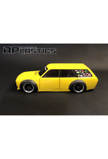 APLASTICS APS0017 1/10 DATSUN 510 WAGON W/ WIDE BODY CLEAR BODY