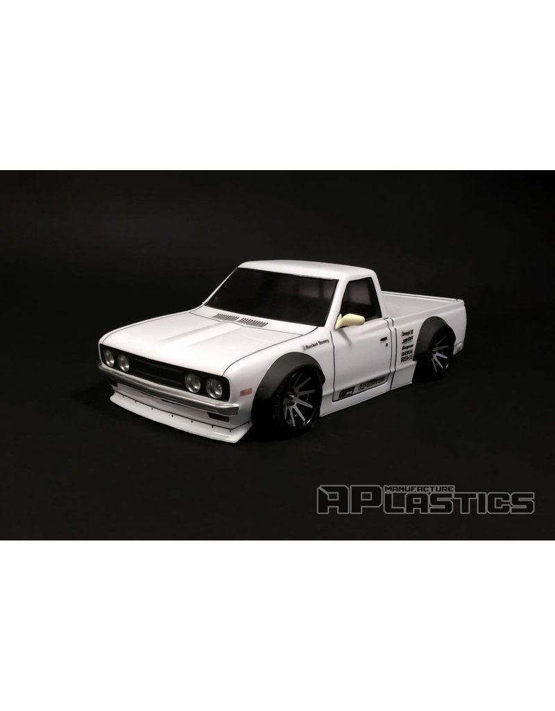 APLASTICS APS0018 1/10 DATSUN 620 PICKUP BODY: CLEAR