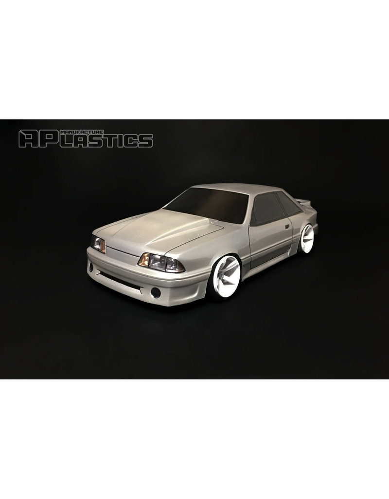 APLASTICS APS0020 1/10 FORD 1990 MUSTANG GT BODY: CLEAR