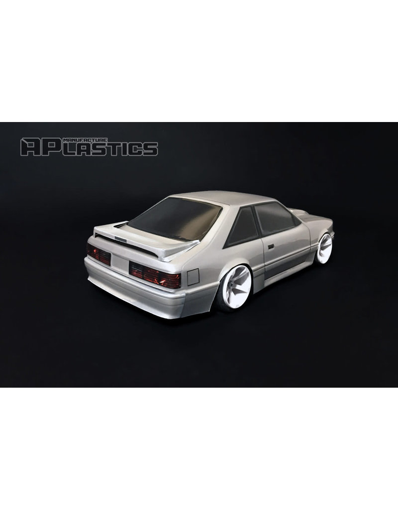 APLASTICS APS0020 1/10 FORD 1990 MUSTANG GT BODY: CLEAR