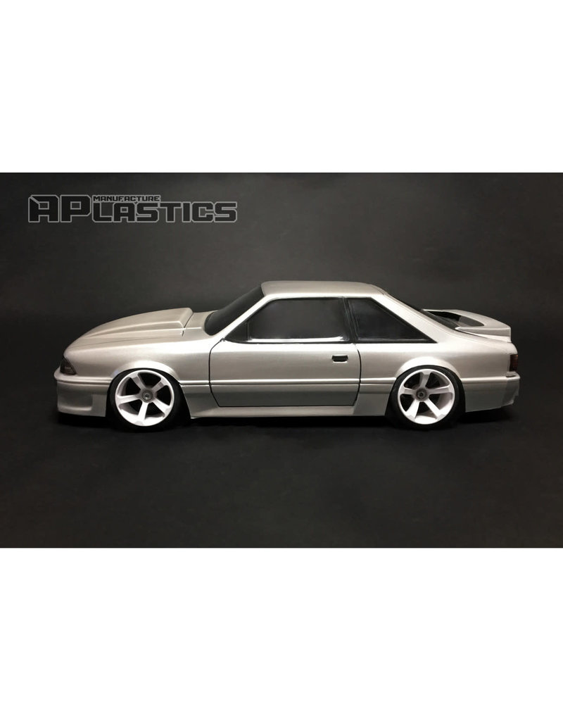APLASTICS APS0020 1/10 FORD 1990 MUSTANG GT BODY: CLEAR