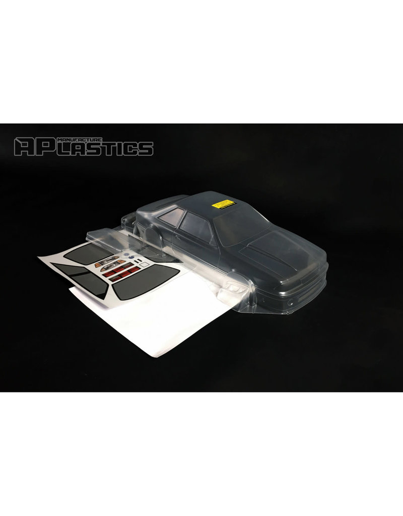 APLASTICS APS0020 1/10 FORD 1990 MUSTANG GT BODY: CLEAR