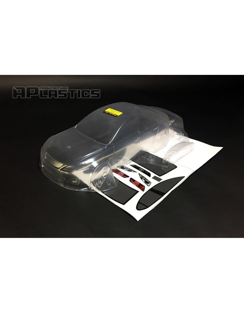 APLASTICS APS0023 1/10 LEXUS IS 350 F SPORT BODY: CLEAR