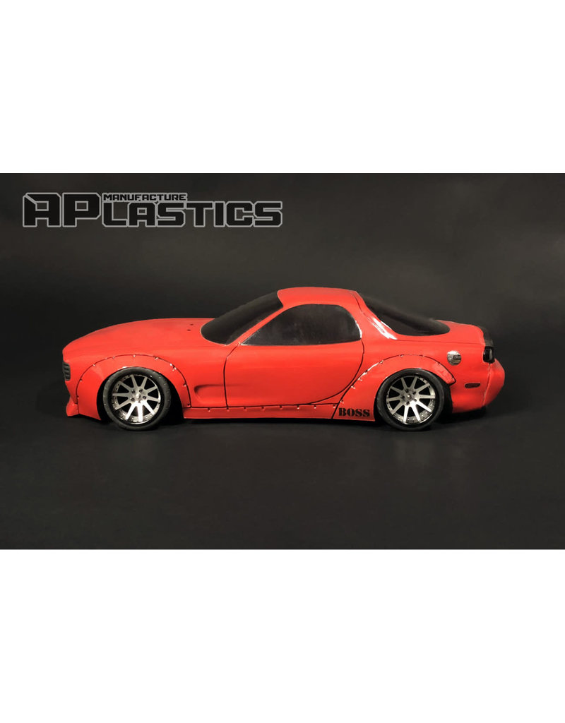 APLASTICS APS0024 1/10 MAZDA RX7 FD BOSS BODY: CLEAR