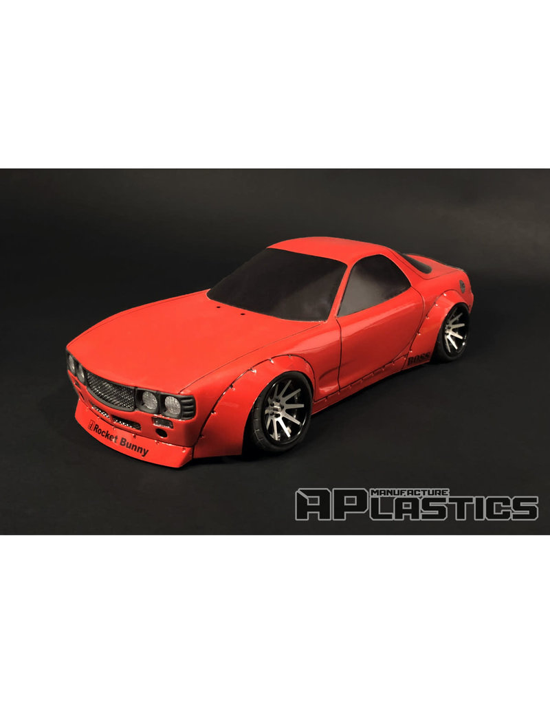 APLASTICS APS0024 1/10 MAZDA RX7 FD BOSS BODY: CLEAR