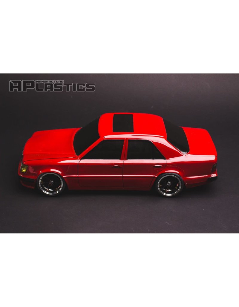 APLASTICS APS0025 1/10 MERCEDES E-KLASSE W124 BODY: CLEAR