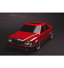 APLASTICS APS0025 1/10 MERCEDES E-KLASSE W124 BODY: CLEAR