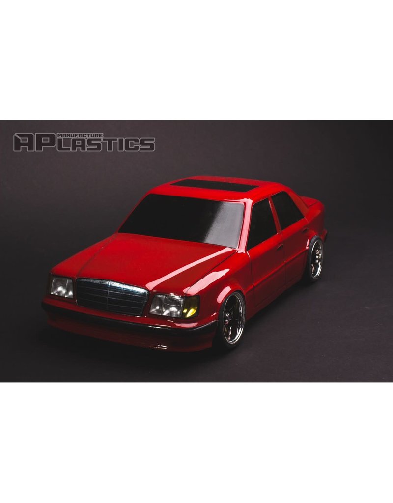 APLASTICS APS0025 1/10 MERCEDES E-KLASSE W124 BODY: CLEAR
