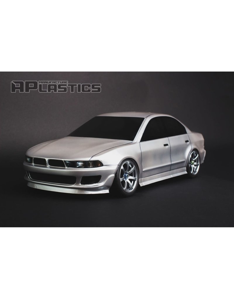 APLASTICS APS0026 1/10 MITSUBISHI GALANT VR-4 BODY: CLEAR