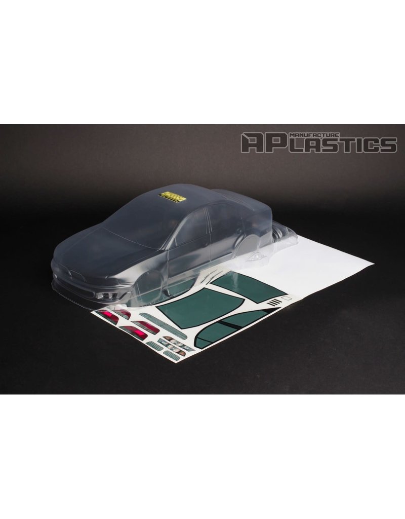 APLASTICS APS0026 1/10 MITSUBISHI GALANT VR-4 BODY: CLEAR