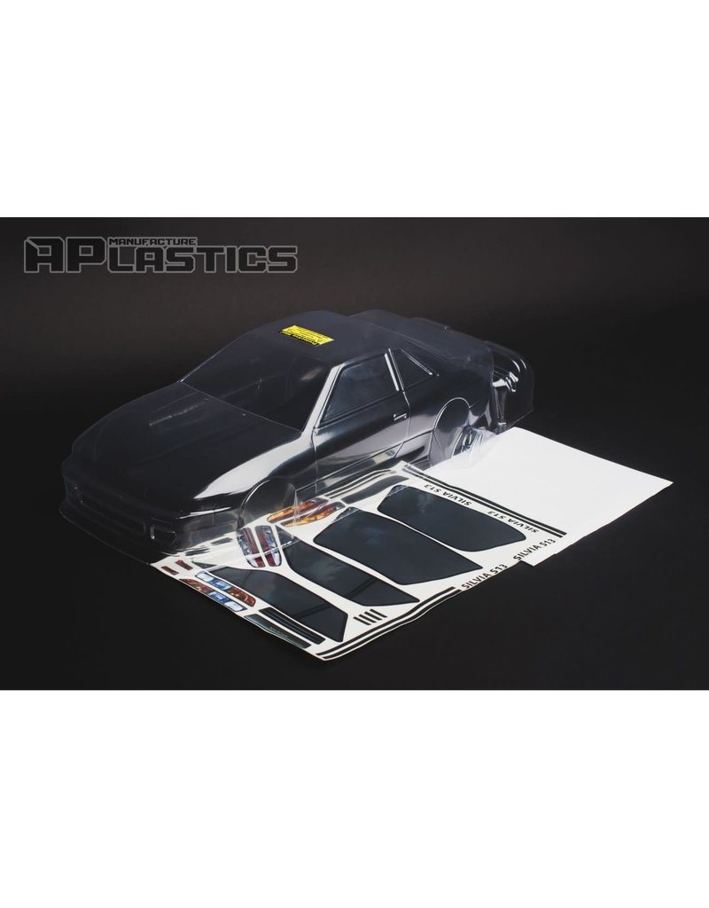 APLASTICS APS0028 1/10 NISSAN S13 SILVIA V1 BODY: CLEAR