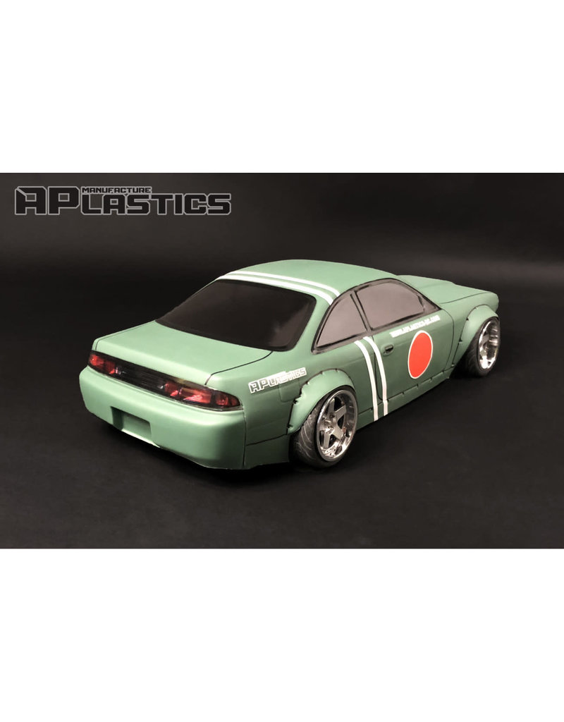 APLASTICS APS0033 1/10 NISSAN S14 BOSS BLUEBIRD BODY: CLEAR