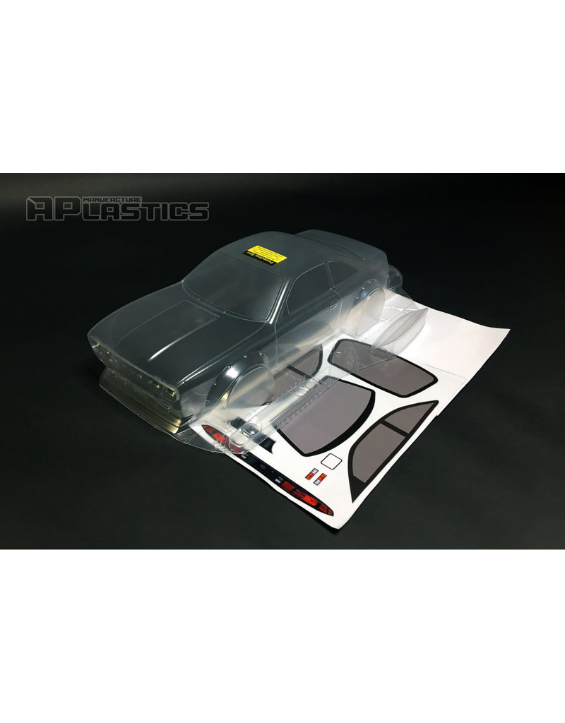APLASTICS APS0033 1/10 NISSAN S14 BOSS BLUEBIRD BODY: CLEAR