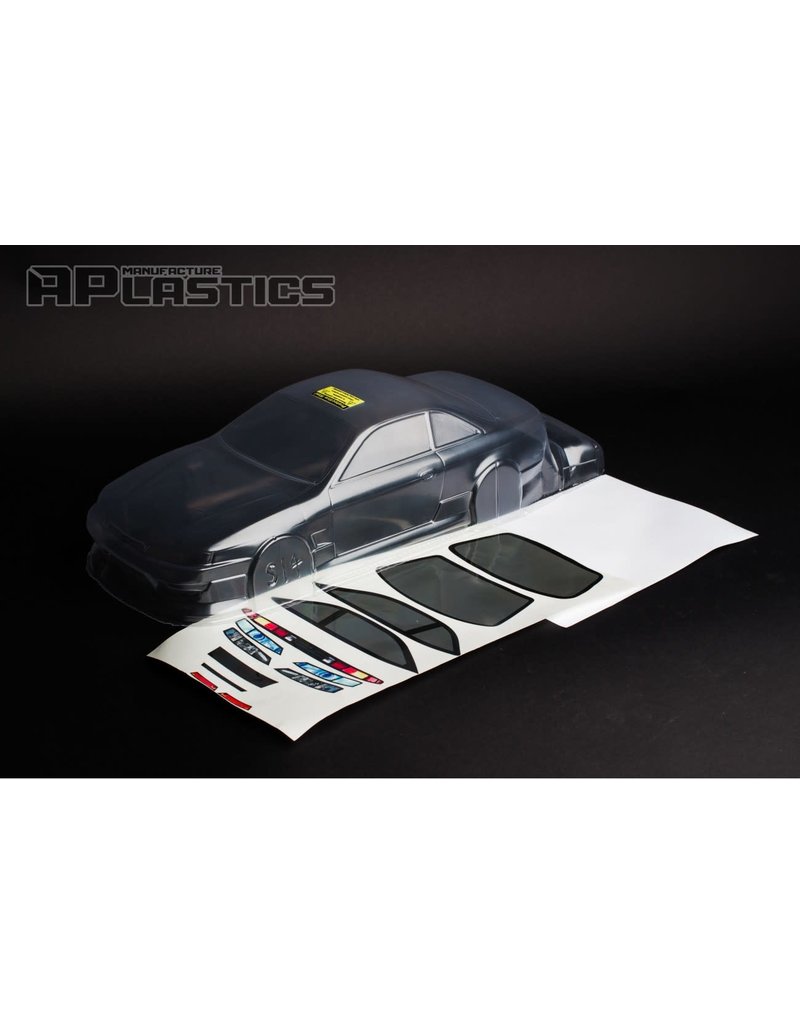 APLASTICS APS0030 1/10 NISSAN S14 SILVIA KOUKI BODY: CLEAR