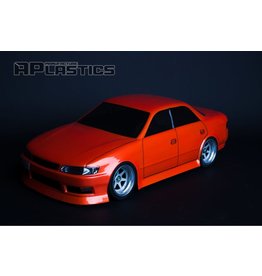 APLASTICS APS0040 1/10 TOYOTA MARK 2 JZX90 TRD BODY: CLEAR