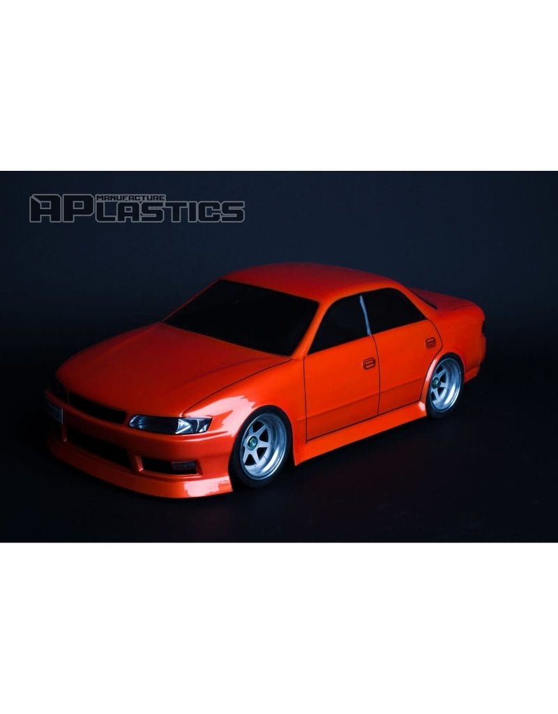 APLASTICS APS0040 1/10 TOYOTA MARK 2 JZX90 TRD BODY: CLEAR