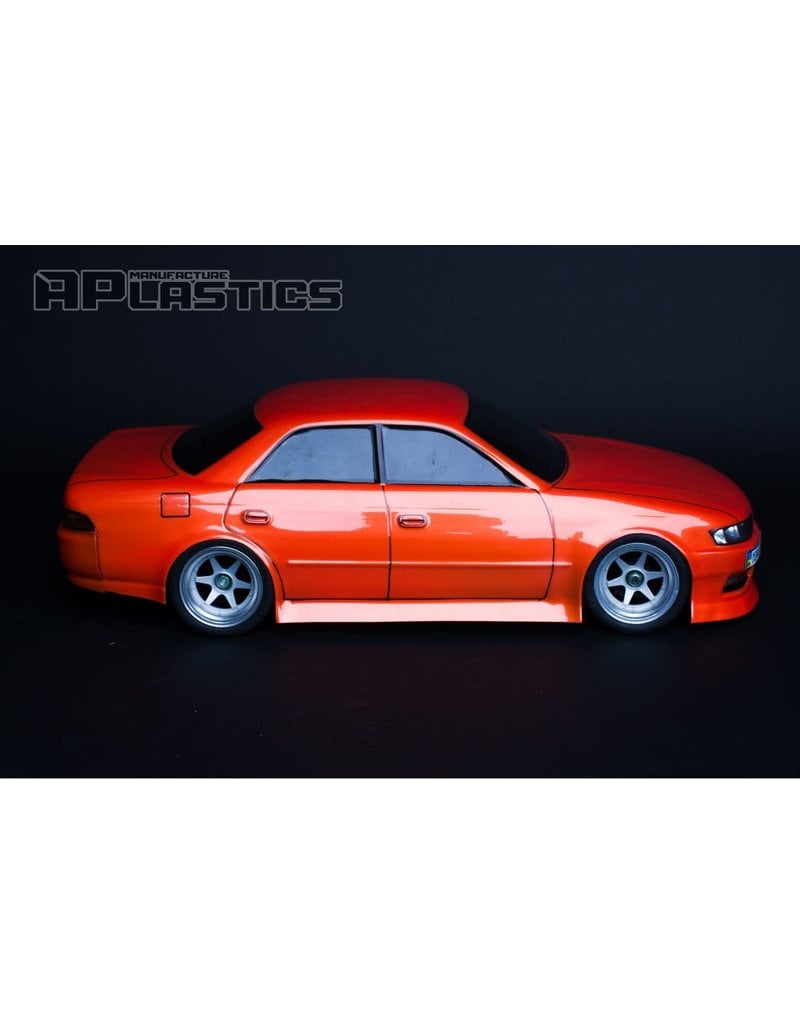 APLASTICS APS0040 1/10 TOYOTA MARK 2 JZX90 TRD BODY: CLEAR