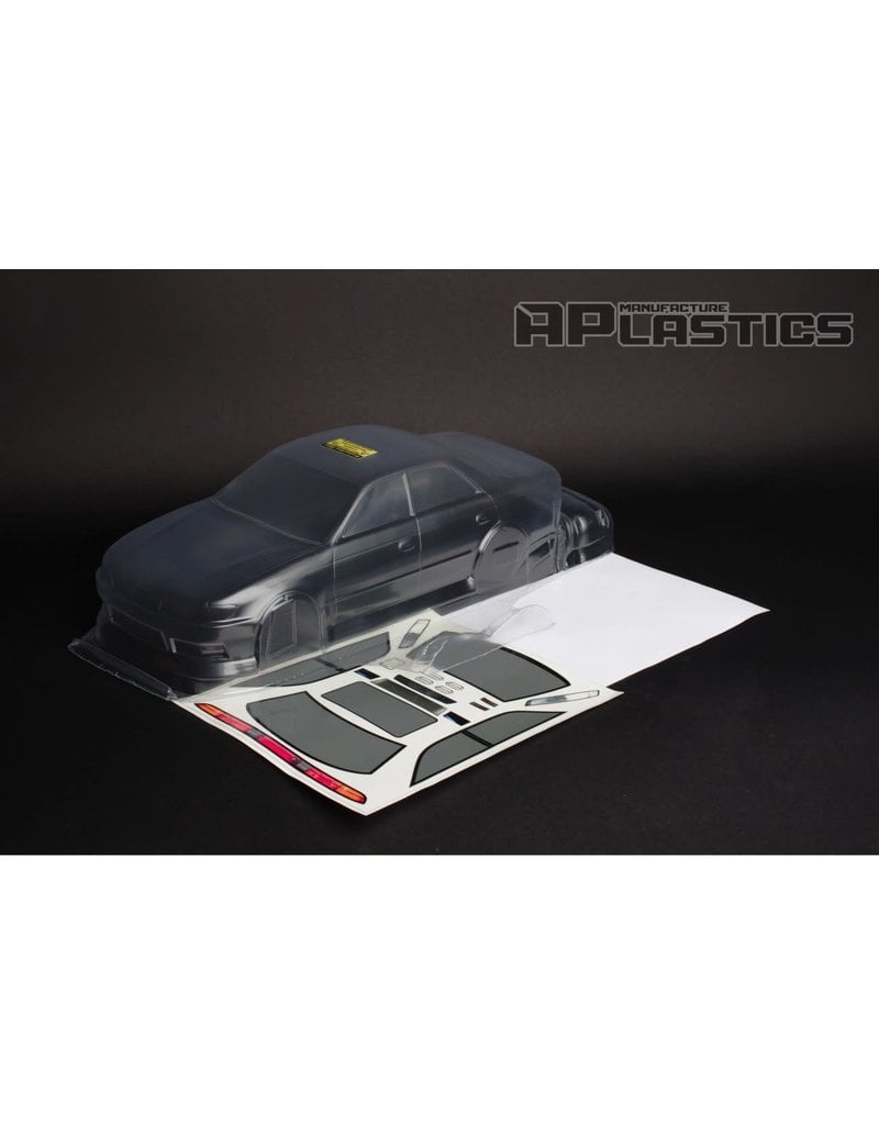 APLASTICS APS0040 1/10 TOYOTA MARK 2 JZX90 TRD BODY: CLEAR