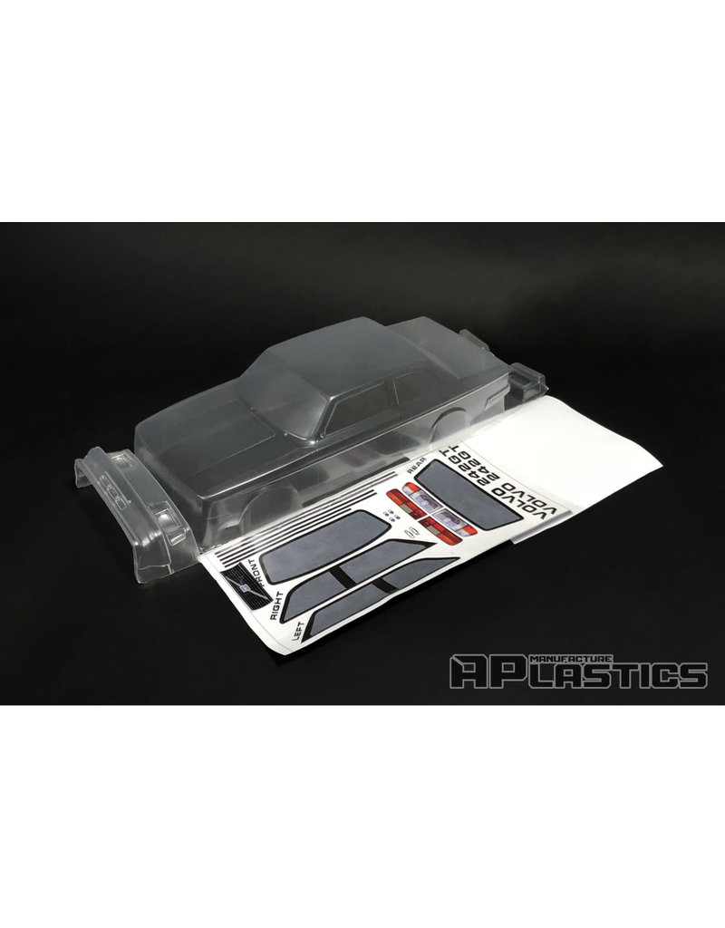 APLASTICS APS0043 1/10 VOLVO 242 GT BODY: CLEAR