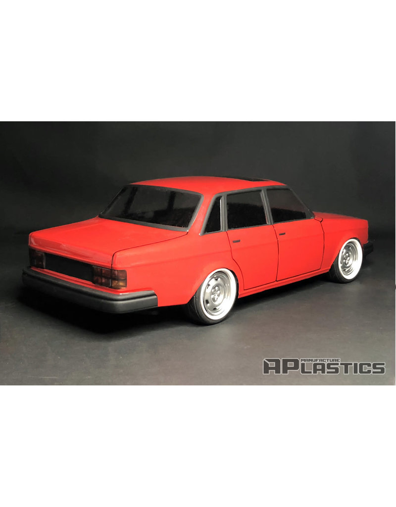 APLASTICS APS0044 1/10 VOLVO 240/244 SEDAN BODY: CLEAR
