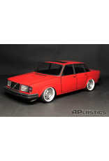 APLASTICS APS0044 1/10 VOLVO 240/244 SEDAN CLEAR BODY