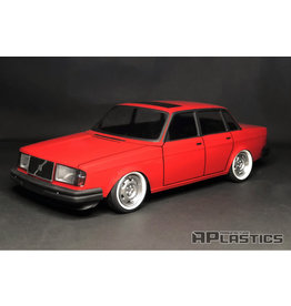 APLASTICS APS0044 1/10 VOLVO 240/244 SEDAN BODY: CLEAR