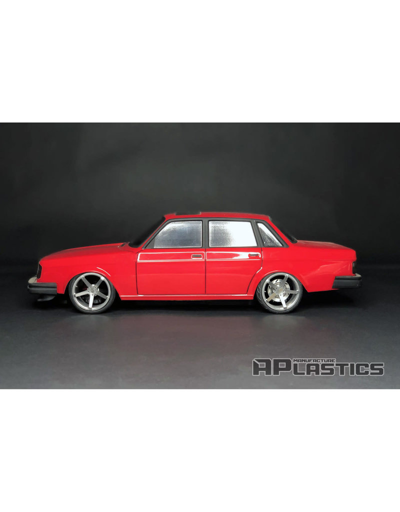 APLASTICS APS0044 1/10 VOLVO 240/244 SEDAN BODY: CLEAR
