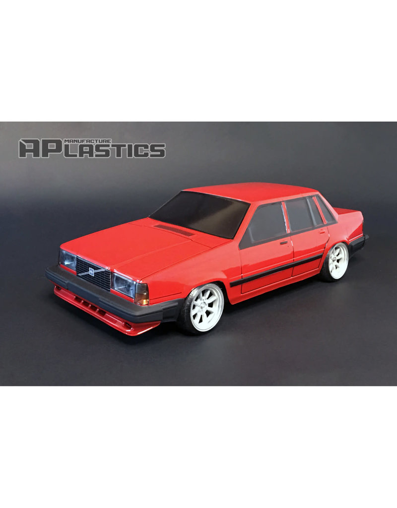 APLASTICS APS0045 1/10 VOLVO 740 BODY: CLEAR
