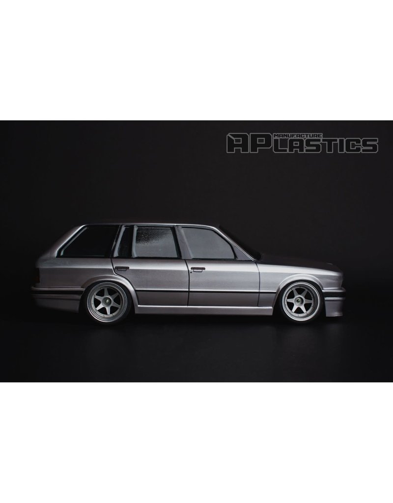 APLASTICS APS0004 1/10 BMW E30 WAGON BODY: CLEAR