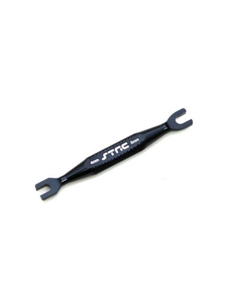 STRC SPTST5475BK ALUMINUM 4MM/5MM PRECISION UNIVERSAL TURNBUCKLE WRENCH: BLACK
