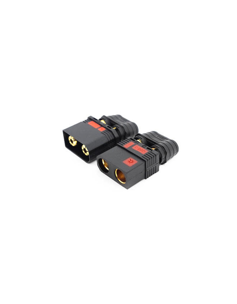 MY TOBBIES QS8-S ANTI-SPARK 8MM FEMALE & MALE PAIR CONNECTORS: BLACK