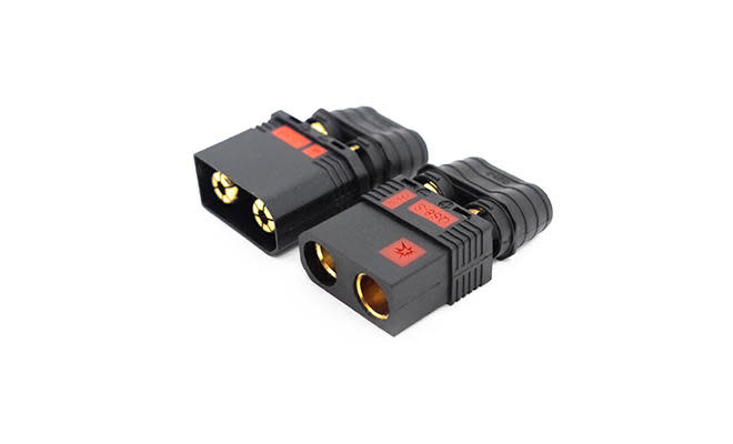 QS8-S ANTI-SPARK 8MM FEMALE & MALE PAIR CONNECTORS: BLACK