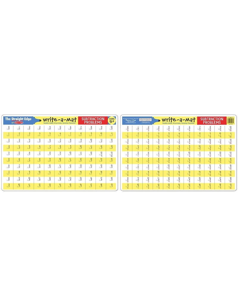 MELISSA & DOUG MD5007 SUBTRACTION MAT