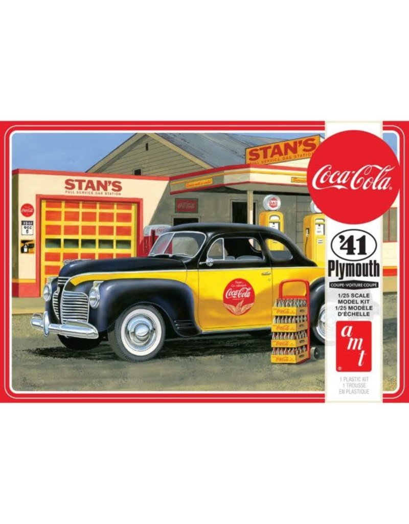 AMT AMT1197M 1/25 1941 PLYMOUTH COUPE COCA-COLA PLASTIC MODEL KIT