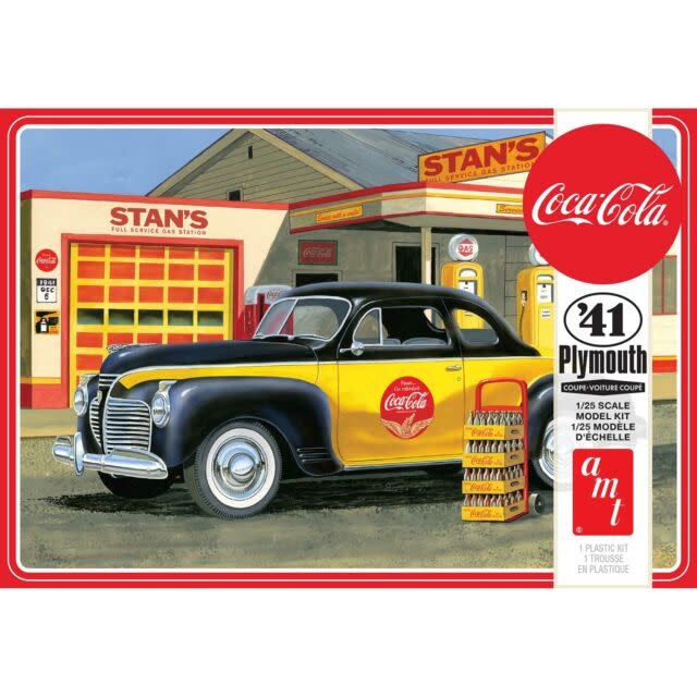 AMT1197M 1/25 1941 PLYMOUTH COUPE COCA-COLA PLASTIC MODEL KIT