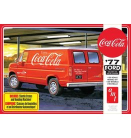 AMT AMT1173M 1/25 1977 FORD VAN W/ MCHNE COCA-COLA PLASTIC MODEL KIT