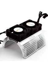 POWER HOBBY PHBPH1289SILVER POWER HOBBY HEAT SINK WITH TWIN FAN
