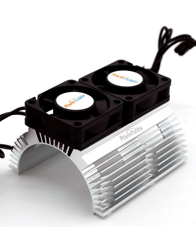 POWER HOBBY PHBPH1289SILVER POWER HOBBY HEAT SINK WITH TWIN FAN