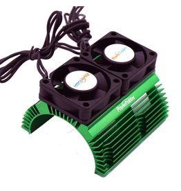POWER HOBBY PHBPH1289GREEN POWER HOBBY HEAT SINK WITH TWIN FAN