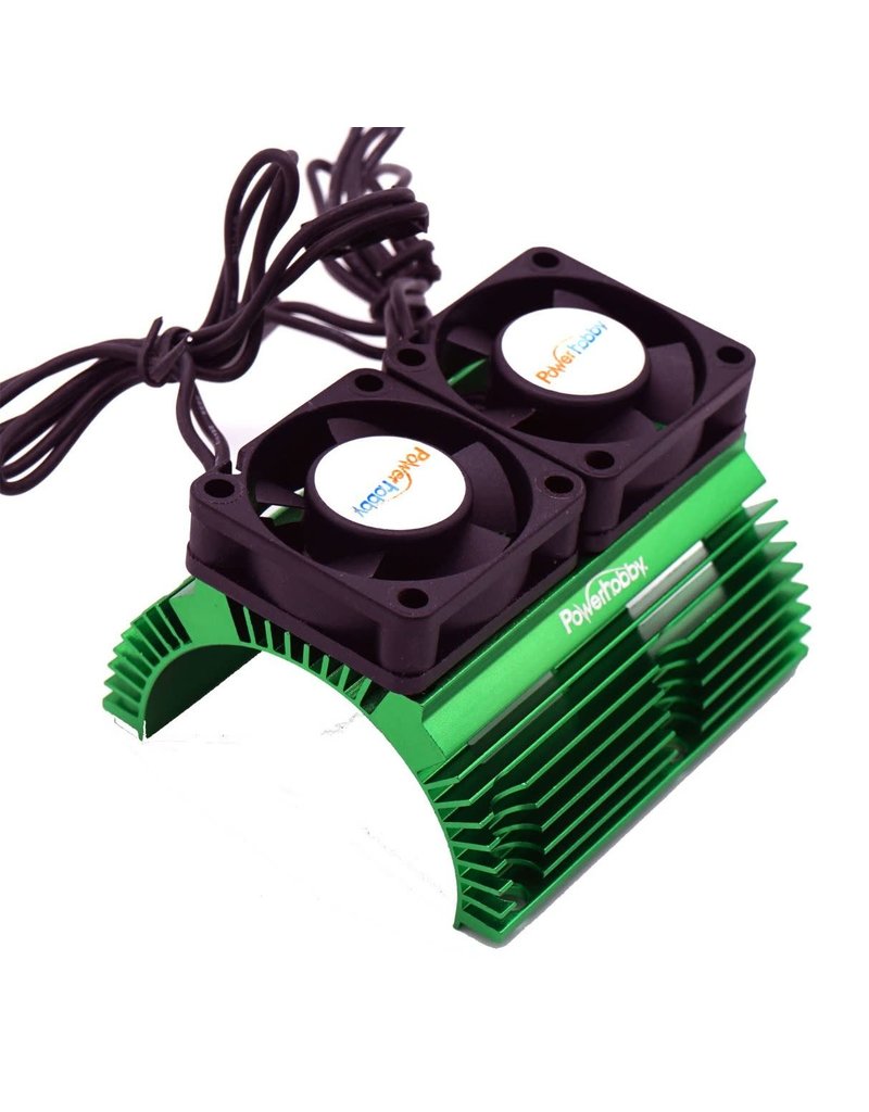 POWER HOBBY PHBPH1289GREEN POWER HOBBY HEAT SINK WITH TWIN FAN