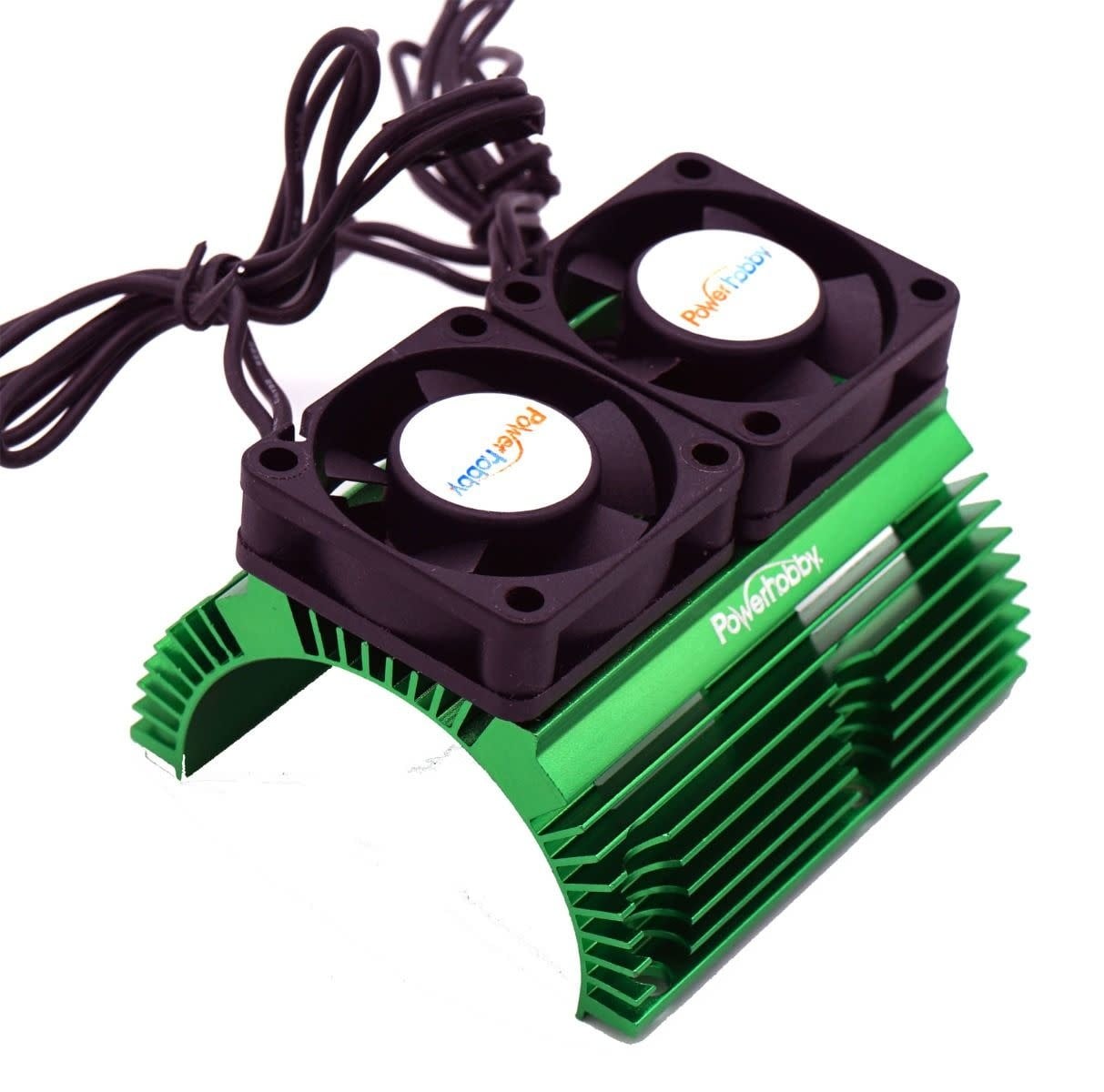 PHBPH1289GREEN POWER HOBBY HEAT SINK WITH TWIN FAN