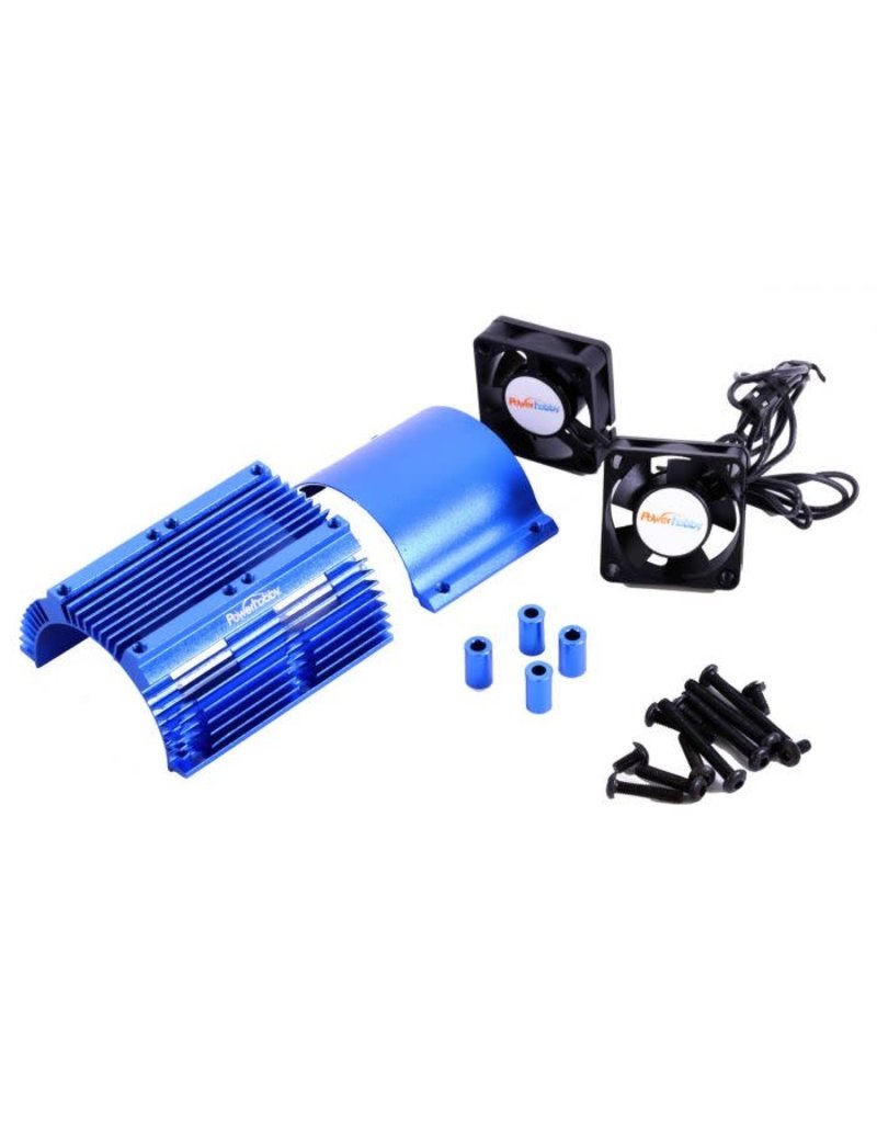 POWER HOBBY PHBPH1289BLUE POWER HOBBY HEAT SINK WITH TWIN FAN