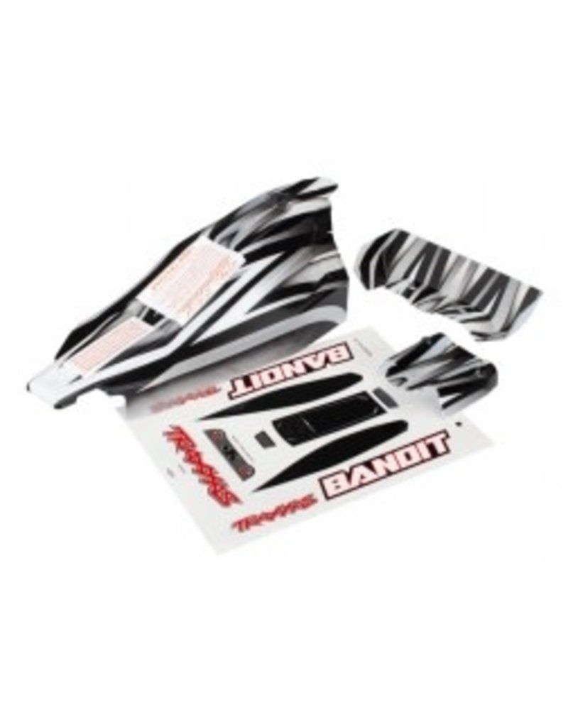 TRAXXAS TRA2420 BODY, BANDIT, (REPLACEMENT FOR THE PAINTED BODY. GRAPHICS ARE PRINTED, REQUIRES PAINT & FINAL COLOR APPLICATION)/ DECAL SHEET: PROGRAPHIX