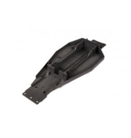 TRAXXAS TRA3722X LOWER CHASSIS (BLACK) (166MM LONG BATTERY COMPARTMENT) (FITS BOTH FLAT AND HUMP STYLE BATTERY PACKS) (USE ONLY WITH #3725R ESC MOUNTING PLATE)